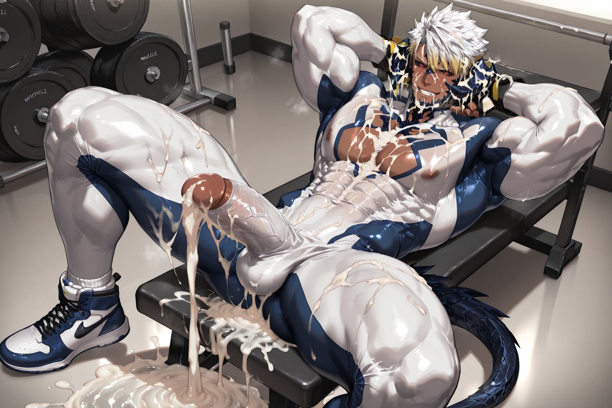 BromineRed's tweet photo. #bara #gay #AIart #AIBL部 #Top #BL #Gay #AIイラスト #Bara #BaraArt #Yaoi #Gay #Muscle #Zentai #Latex https://t.co/hJxQKiKUv2