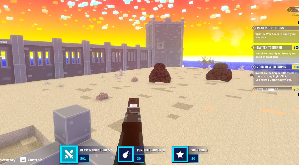 AlaffyB's tweet photo. Tank spotted in The Sandbox Season 7. Somehow survived long enough to snap it. @TheSandboxGame  https://t.co/zPELfVnsEi #Season7 https://t.co/dKjbrPvqD9