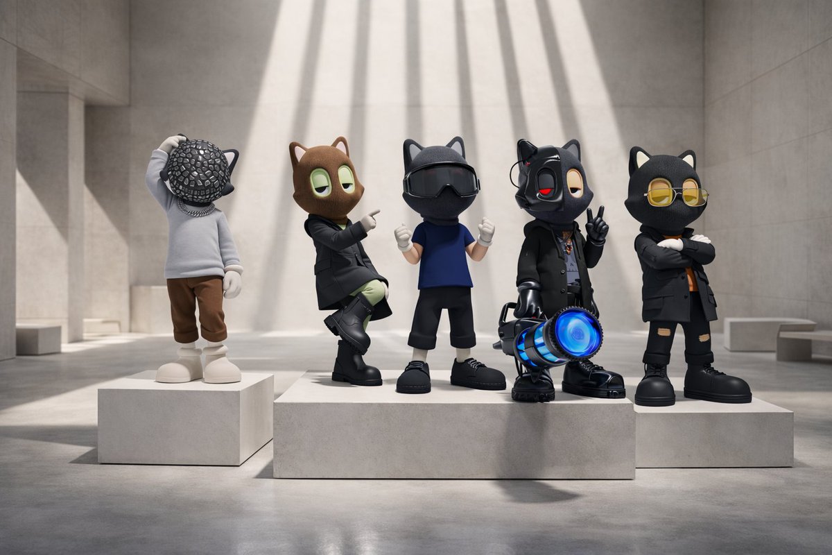 acarch2's tweet image. Today is Caturday and yes, I took the crew out to the museum and as always we love showing off, because we are wild crew!

Strike a pose!

#caturday #akidcalledbeast #nftcollection @akidcalledbeast #catlife