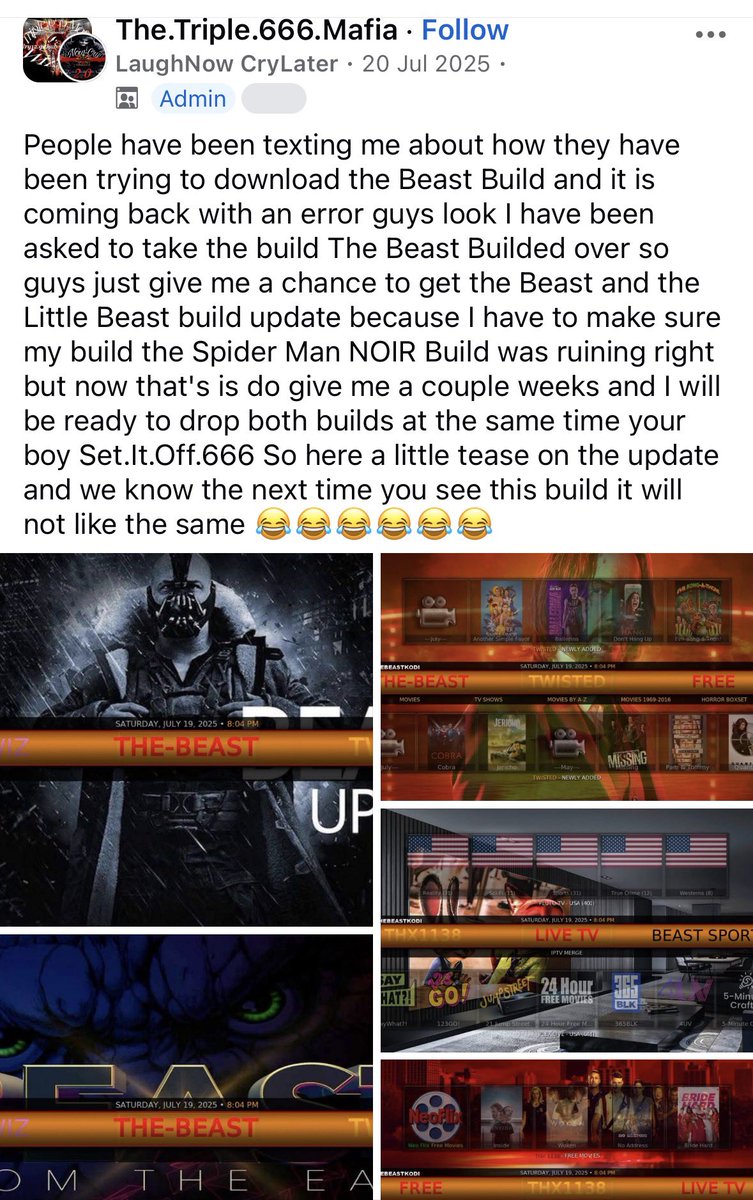 TheBeastKodi's tweet photo. I have absolutely no idea who this kid is! Never spoken to him or asked him to take over my build..Obviously trying to clout chase of the back of me,and get a following..Even when I am not here I am massive! The legend of the beast Lives on! https://t.co/gXDuZblTFT