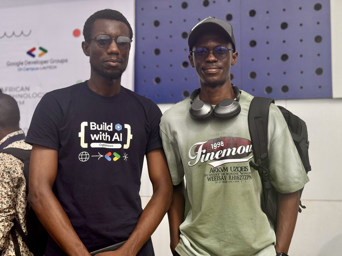 KelvinAjayi8's tweet image. Finally got my hands on the Dash merch.

Big shoutout to @developerjamiu for the session Building AI agents with Genkit Dart was super insightful.
And thanks to our host @kxSplash and @gdgogbomoso  for putting together such a solid event.

#BuildWithAIOgbomoso #GDG #AI #Flutter