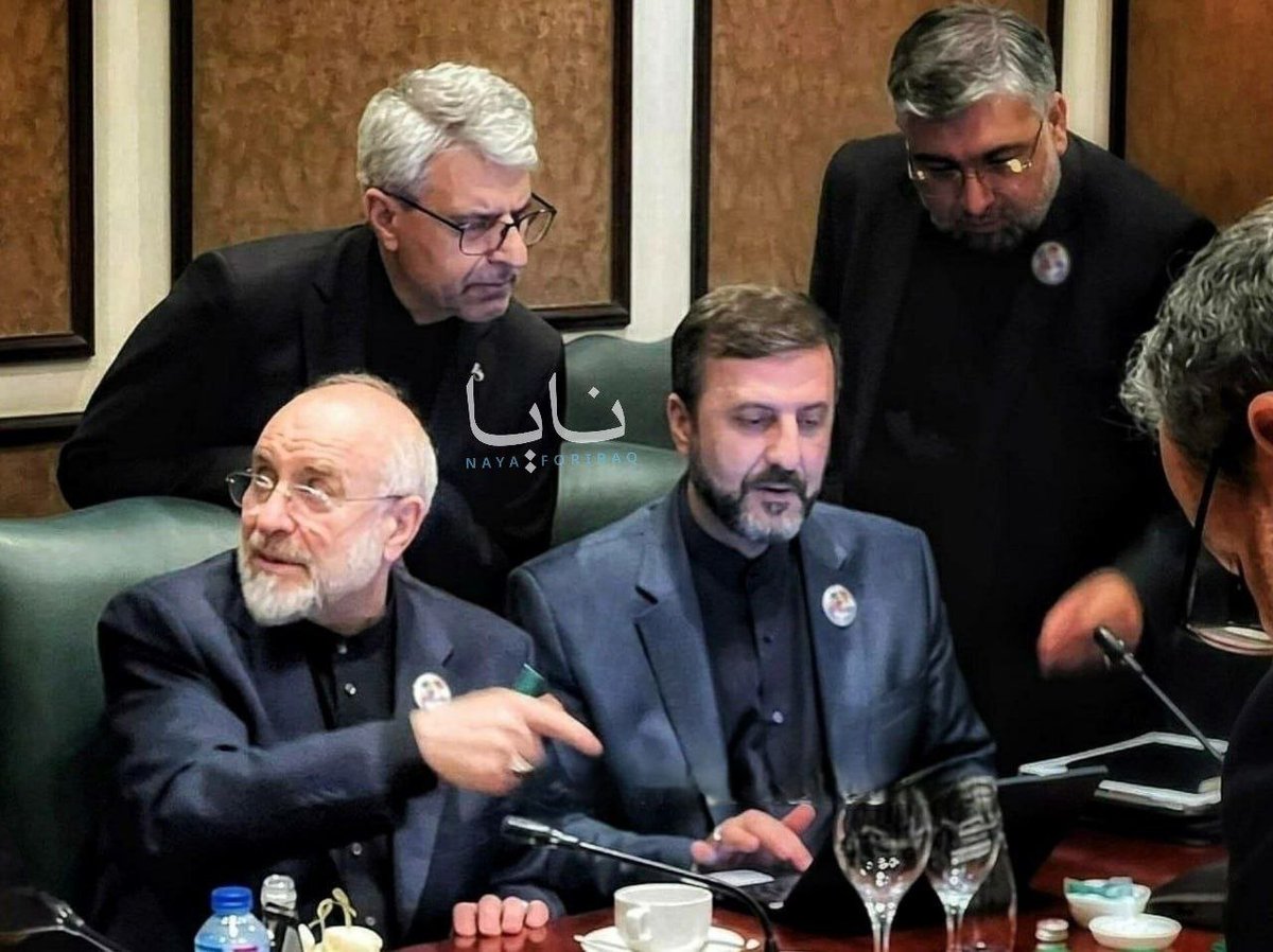 🚨🇮🇷 A photo of the Iran's 'Minab 168' delegation from inside the negotiation hall in Pakistan