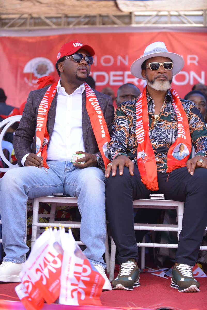laguerrie's tweet photo. L’inter fédéral de l’UNC LUALABA l’honorable @ChristianMasud_ et son adjoint @Pierre_Olombe ont fait le déplacement de kolwezi pour Kinshasa afin de prendre part à la grande messe politique de l’UNC tenue ce samedi 11 avril 2026 au terrain Assossa dans la commune de Kasa-Vubu. 

@jacksonmukunda @KombeGauthier