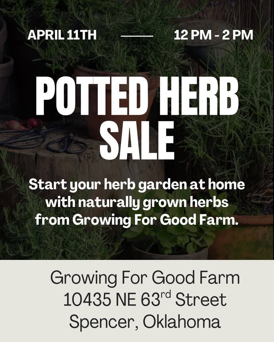 Potted Herb SALE is TODAY! Stop by there before they run out. 💚.

#ShareTheTEA #SnTEAEnterprise #Live2Learn #GrowingGoodFood