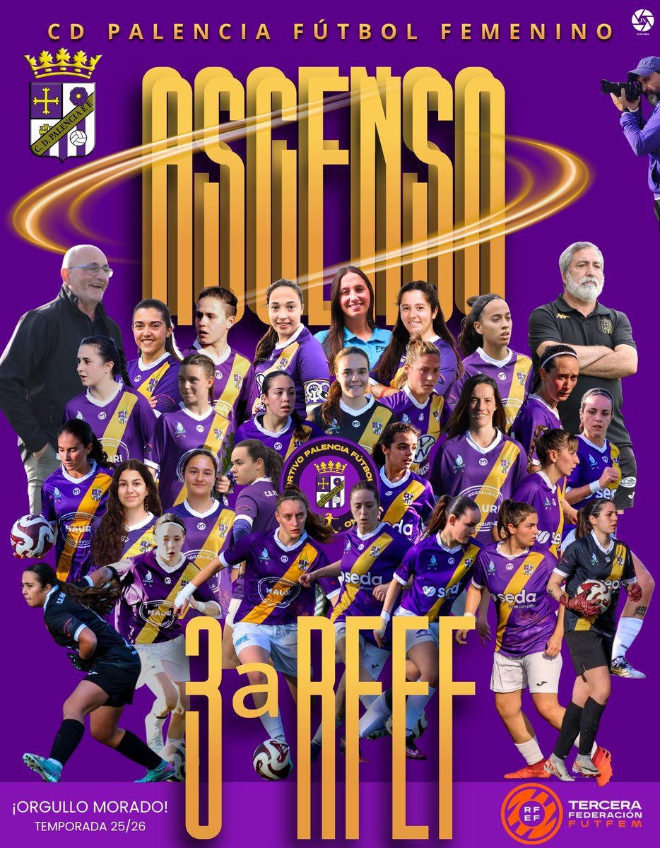 palenciafutfem's tweet photo. 𝗦𝗢𝗠𝗢𝗦 𝗗𝗘 𝗧𝗘𝗥𝗖𝗘𝗥𝗔 𝗙𝗘𝗗𝗘𝗥𝗔𝗖𝗜Ó𝗡!!

#AupaMoradas
#CreerCrecerySoñar
#MasPalentinasQueNunca
#TerceraRFEF https://t.co/oc0JA27ceg