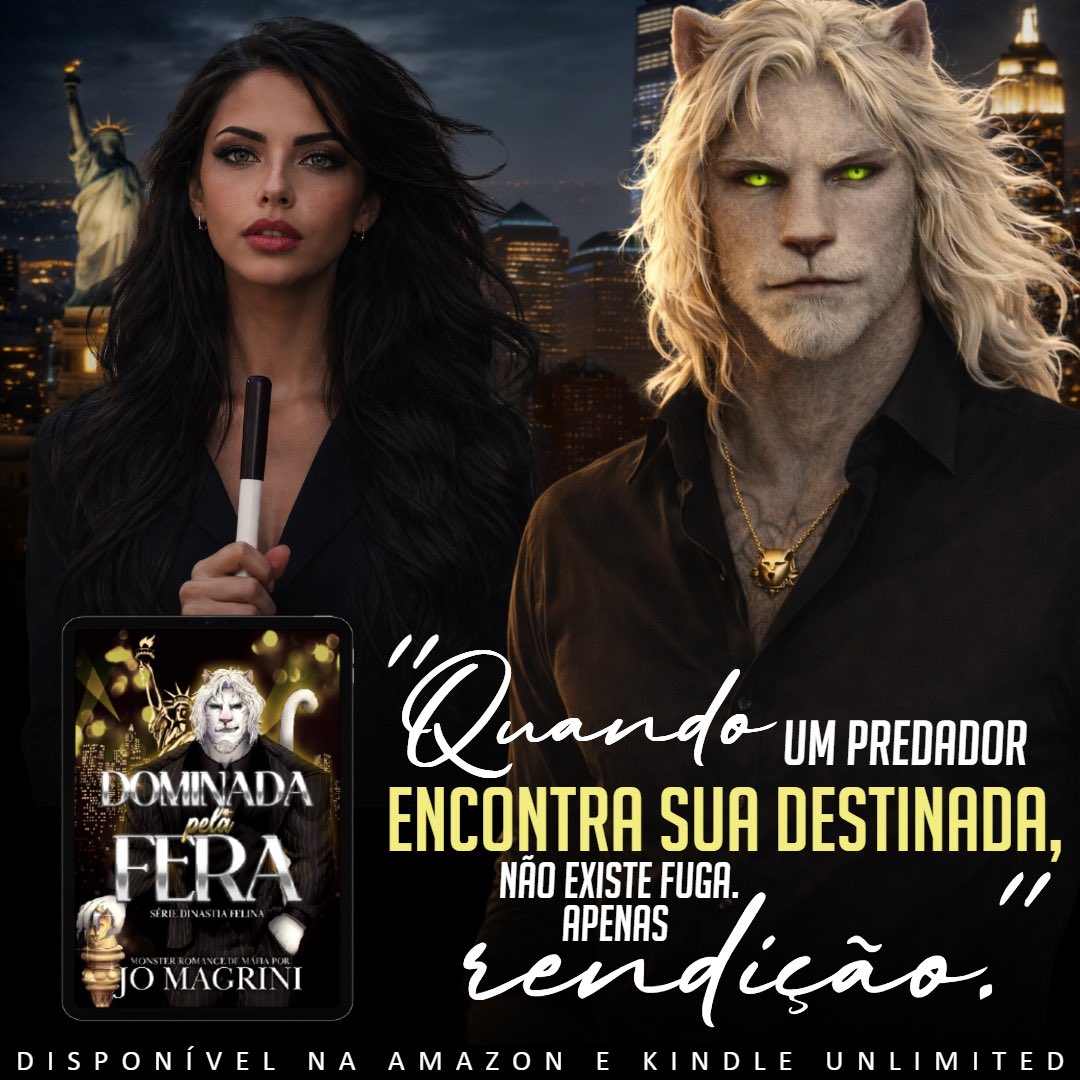 ⚠️LANÇAMENTO⚠️

amzn.to/4ef5Zxx

Dominada pela Fera, de Jo Magrini, disponível na amazon 🐆

✦ Deficiência Visual
✦ Insta-love: ela é minha!
✦ Fated mates (destinados)
✦ Dominação Feral
✦ Humana x Monstro

<a href="/Jo_Magrini/">ʆღ ʍɑɢʀɨиɨ - PANTERÃO ESTÁ NA AMAZON</a>