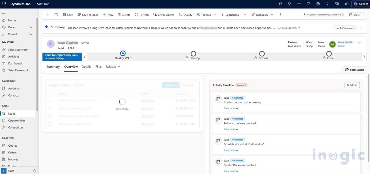 inogic's tweet photo. If your Dynamics 365 forms feel slow…
#PCF refresh storms might be the reason.

Optimize re-renders for a smoother UX.
https://t.co/zfel7nhHMl

#PowerPlatform #Dynamics365 #PcfControl https://t.co/SLC4edUbFP