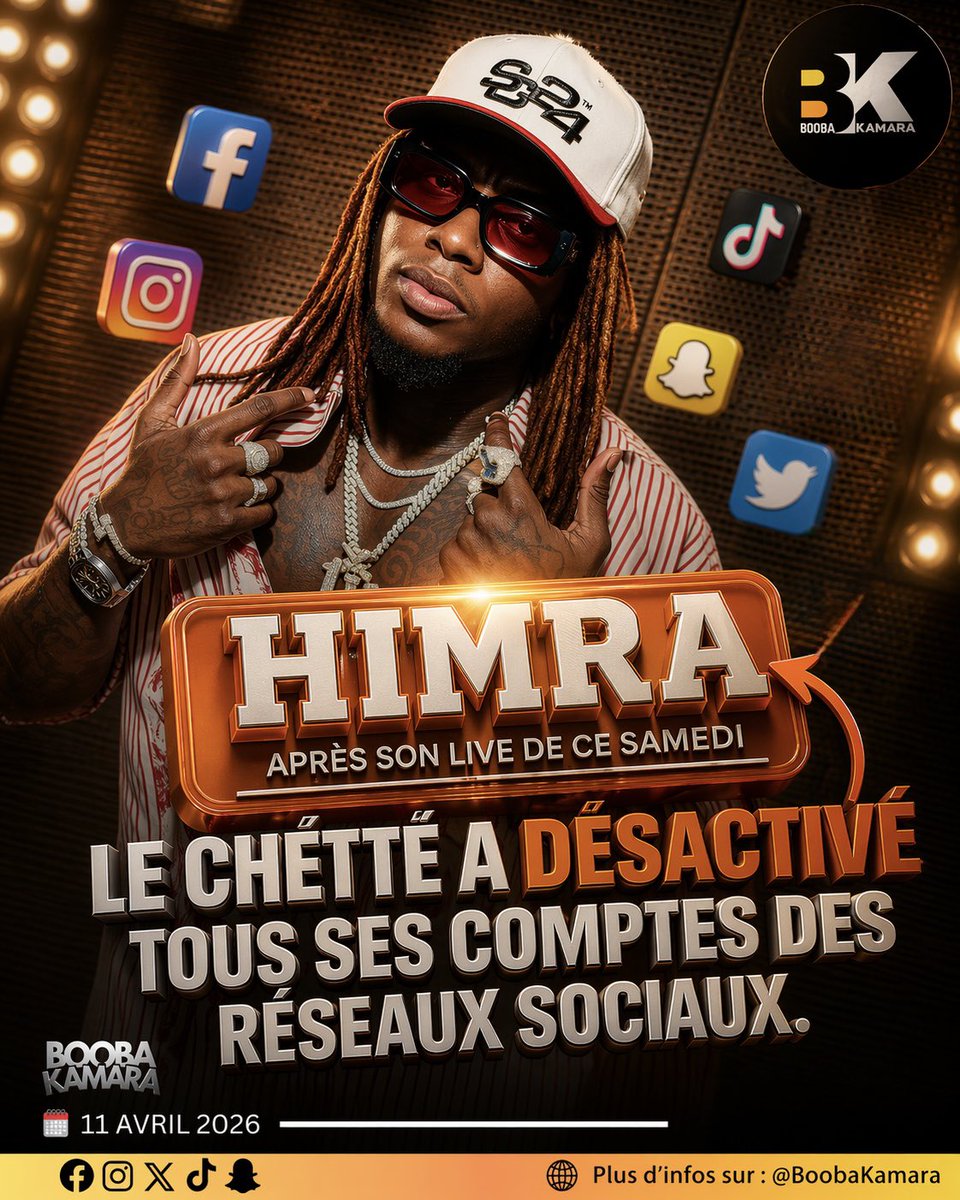boobakamara1's tweet photo. Le Chetté⚔️ vient de DÉSACTIVER tous ses comptes des réseaux sociaux😱😱😱

#BoobaKamara https://t.co/2VPBAdKUNb