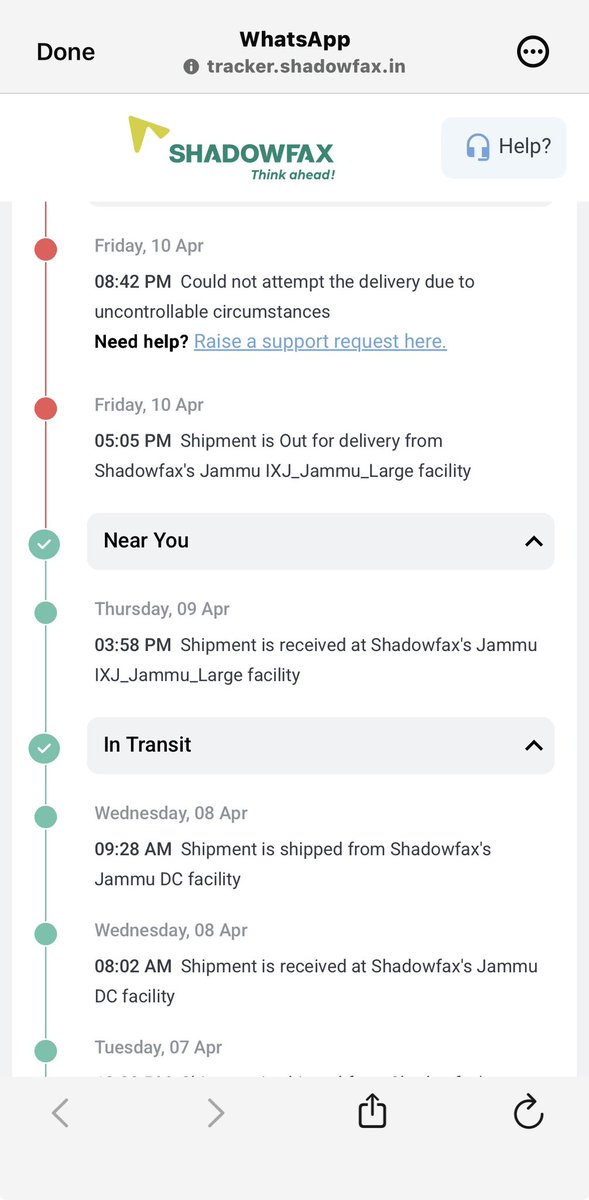 ajay7372's tweet photo. @shadowfax_in As per your commitment, my Wakefit mattress was due on 8th—it’s 11th and still not delivered. Daily “out for delivery” messages get cancelled. Extremely unprofessional service.

This is hurting Wakefit’s credibility. Very disappointing experience. @WakefitCo https://t.co/Upg6R4yr5L