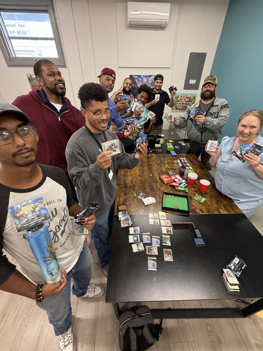 ShanghaiSix's tweet image. Awesome donation of #magicthegathering cards and card accessories from Country James 66 on Tiktok to @StackUpDotOrg for our #mtg classes at the VA for #veterans!