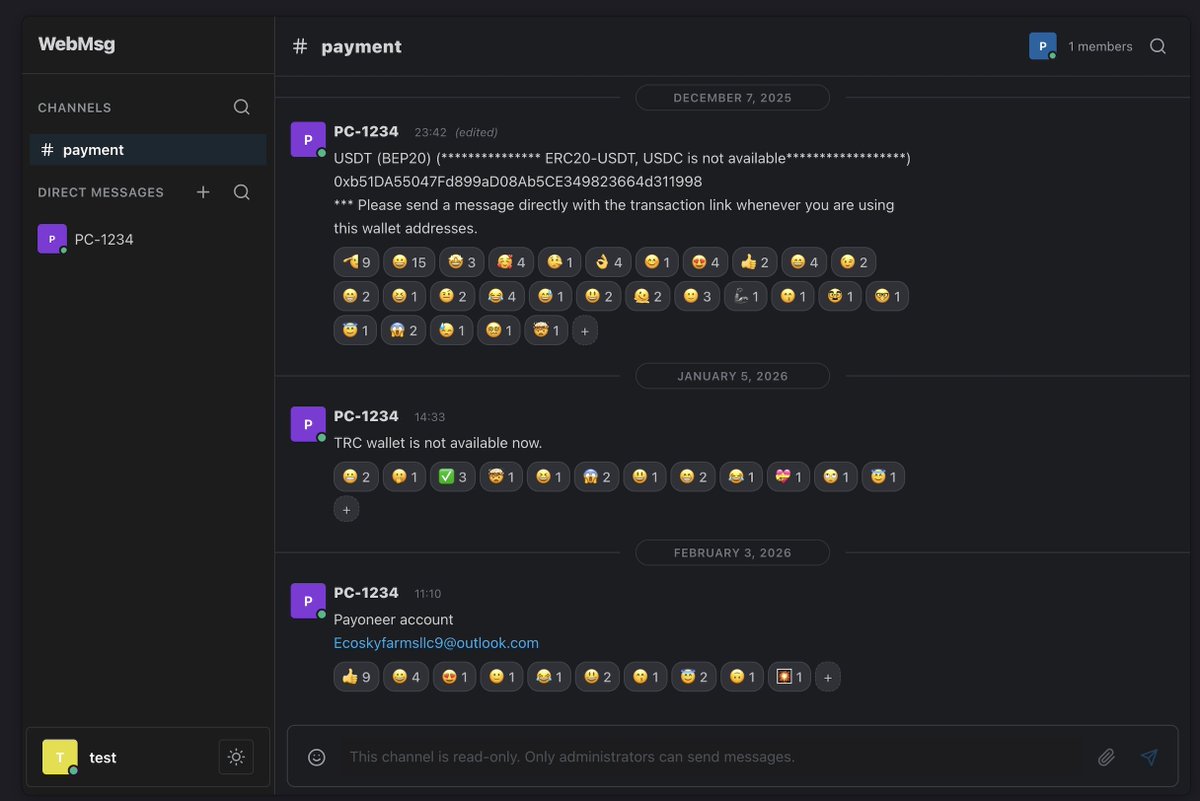 Ethan_kvc's tweet photo. a source recently shared data stolen from north korea’s internal payment server. it included info on 390 accounts, chat logs, and crypto transactions
#CryptoForensics #NorthKorea #AML #ThreatIntel #BlockchainAnalysis https://t.co/lNzPz6NDGN