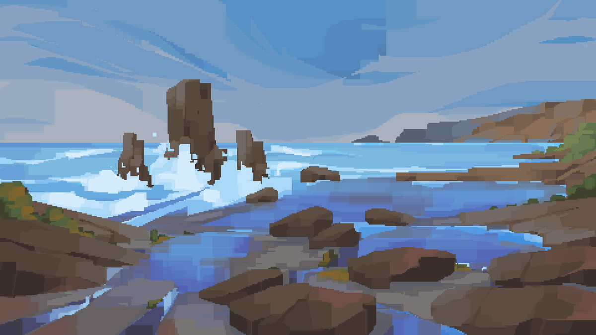 UnfuneralOD's tweet image. Ocean studies for future game vibes

#practice #pixelart #gamedev