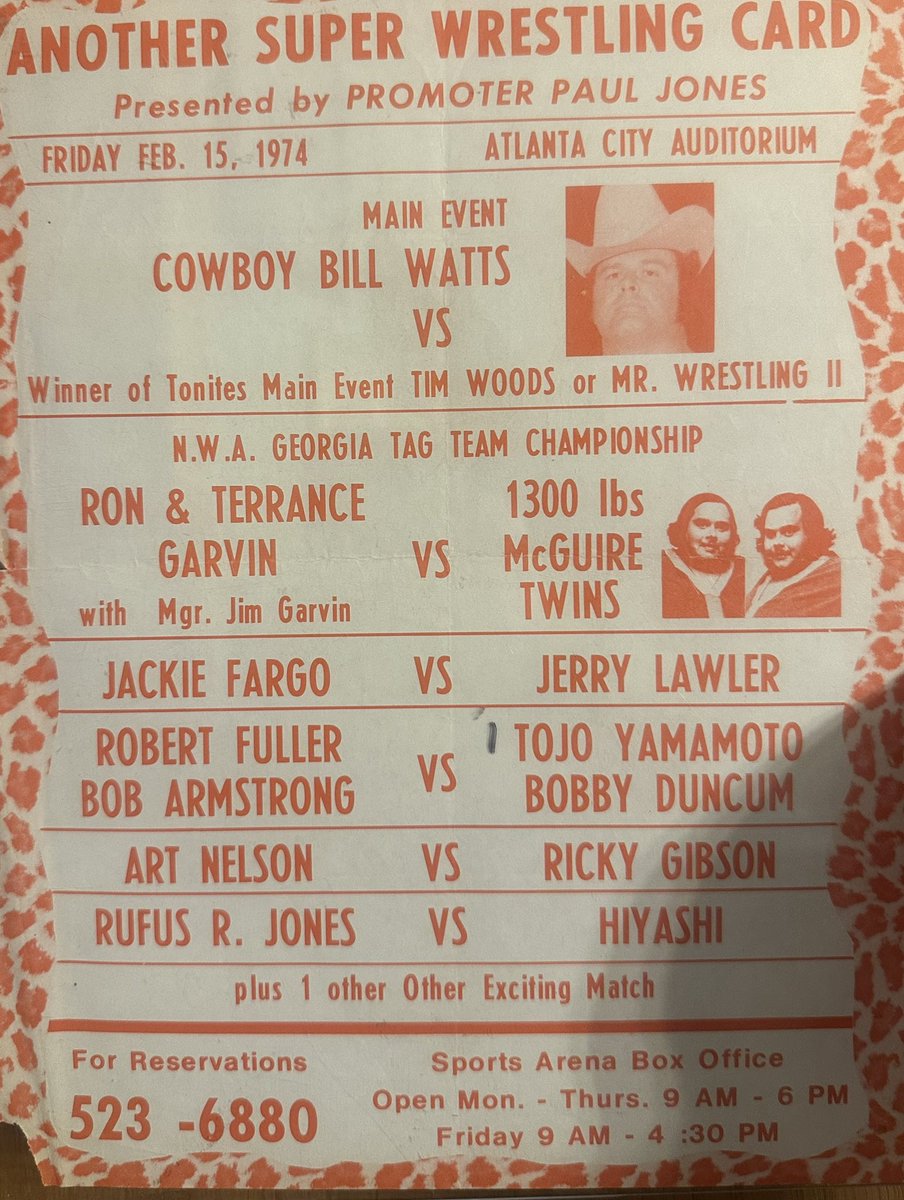 One of my favorite newer pieces I’ve gotten in.. <a href="/JerryLawler/">Jerry Lawler</a> vs Jackie Fargo 1974