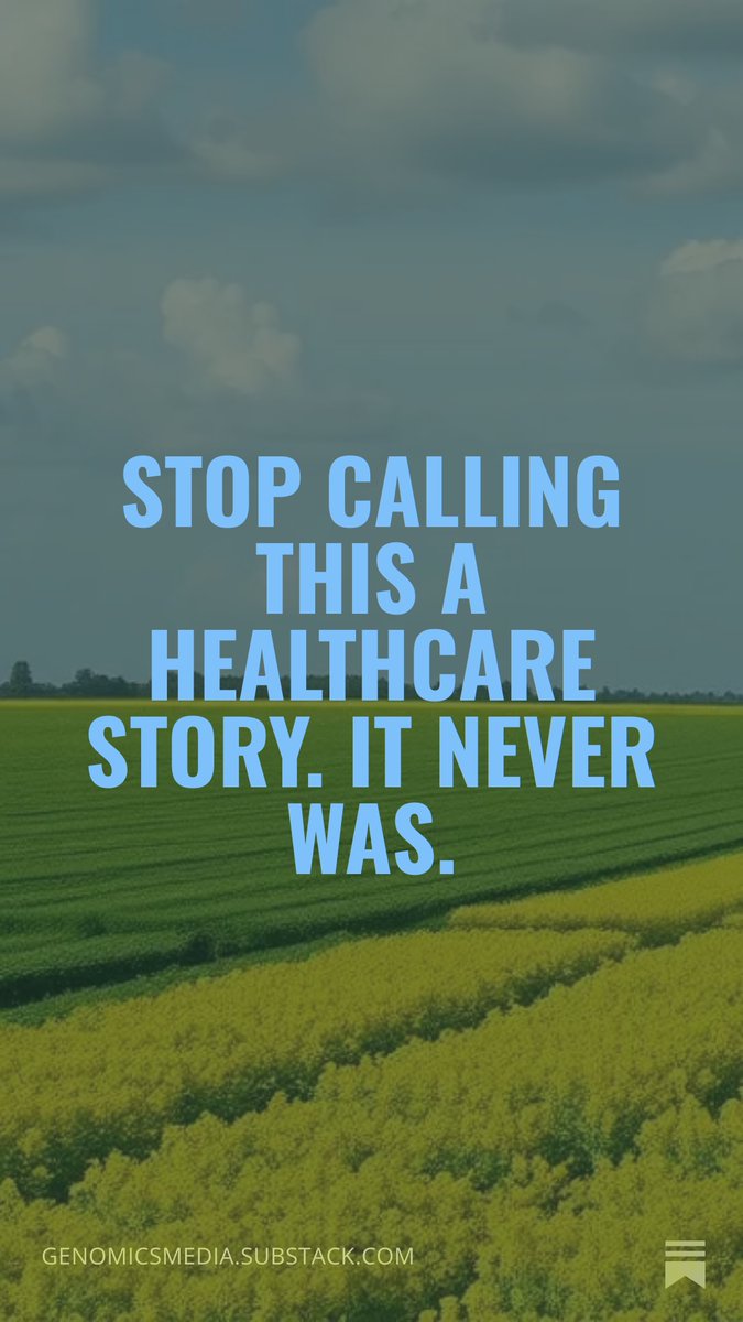 GenomicsMedia's tweet photo. The $67.7B genomics market is being covered as a healthcare story. It’s an infrastructure story.

Agriculture. Materials. Industrial biotech. Energy.
Same stack. Different applications. 

Read our take.
https://t.co/mHGCX2Yub0 https://t.co/rt55CzlD3L