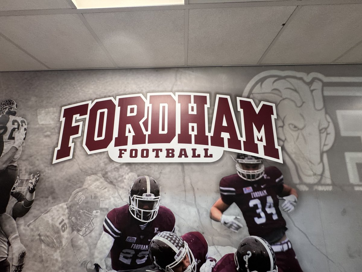 C_Willey2's tweet photo. Loved visiting @FordhamNYC! Thanks Coach Petrarca for showing us around. Incredible campus and football program. 
#Classof2028 
@CoachPetrarca @FORDHAMFOOTBALL @aws_football https://t.co/OkqV41TcKr