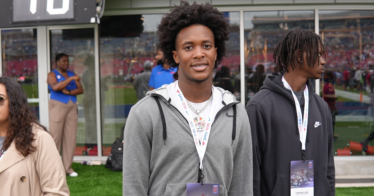 DeanRalsky's tweet photo. BREAKING: Four-Star WR Trey Haralson commits to SMU. 

"They’re No. 1 on my list because it feels so much like family.”

With Haralson's commitment, SMU's 2027 recruiting class now ranks 14th nationally and 2nd in the ACC.

Story: https://t.co/ibprx5v9CW https://t.co/PfASmr8mE2