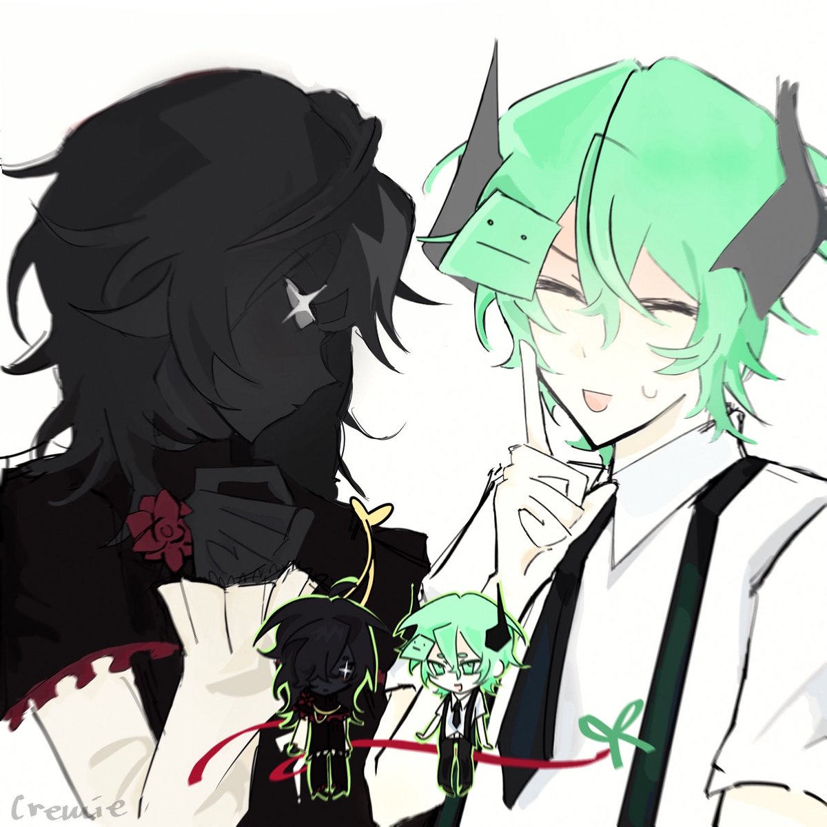 yyutopiia's tweet image. Entropy duoo #wyll_fanart #mugmfanart