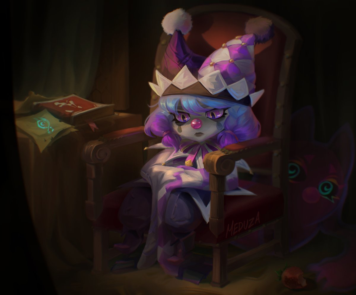 Medwza's tweet image. The Fool's Lament #artoflegends #leagueoflegends