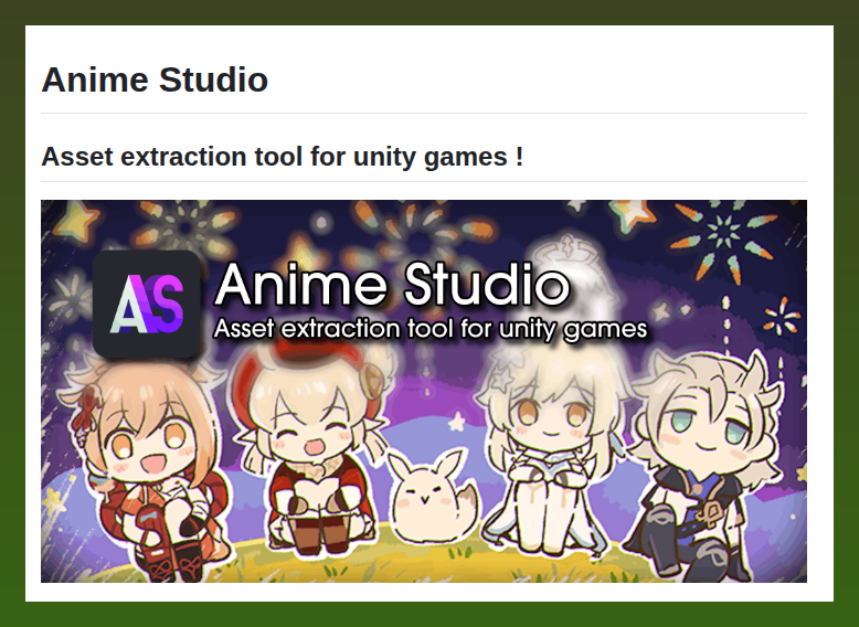 tom_doerr's tweet image. Asset extraction tool for Genshin, Star Rail, and ZZZ

github.com/Escartem/Anime…