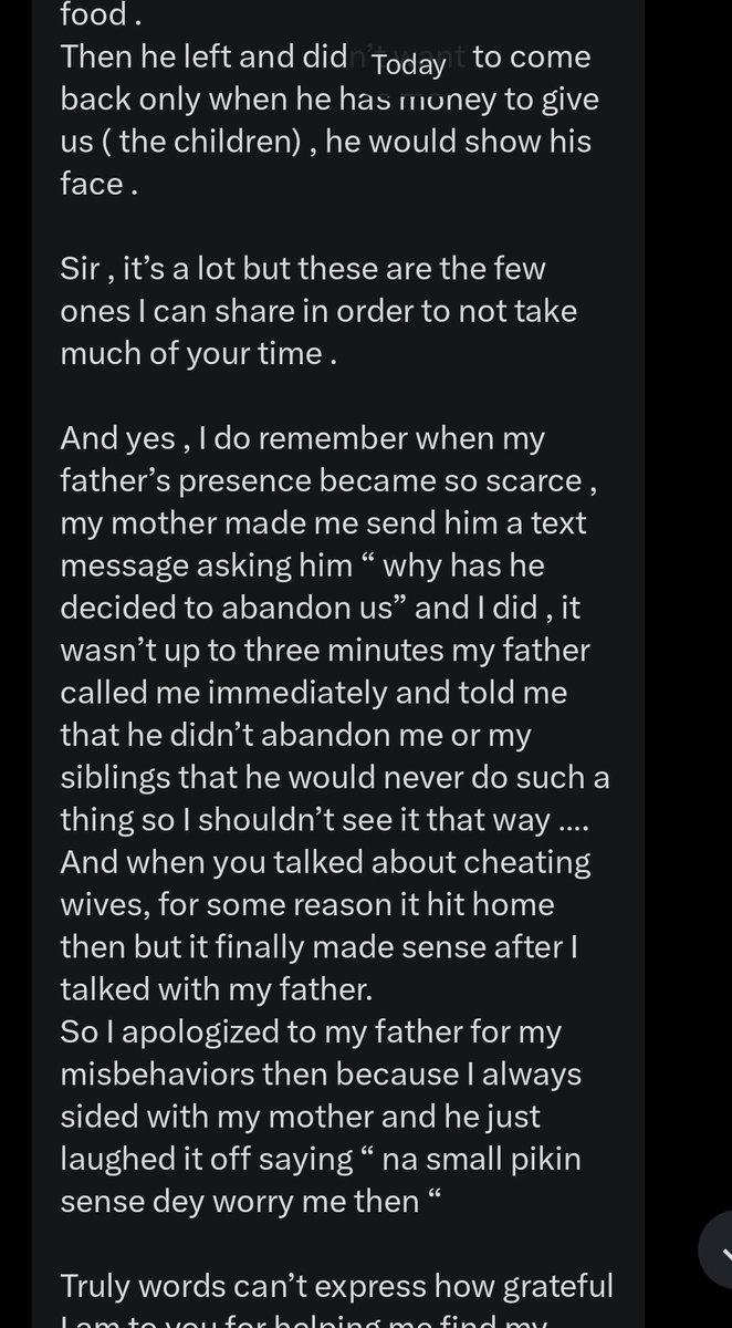 jon_d_doe's tweet photo. I have always told you young people that, if you're in any doubt of what I teach here, please show the posts to your parents.

Especially your fathers.

Please read from this young lady 👇. https://t.co/ndmwjLM9rK