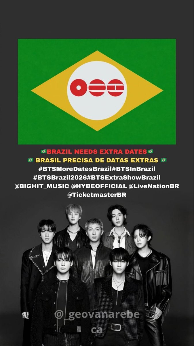 estrelitarodri's tweet photo. @bangyutan @BIGHIT_MUSIC BRAZIL NEEDS EXTRA DATES
BRASIL PRECISA DE DATAS EXTRAS 🇧🇷🇧🇷🇧🇷🇧🇷🇧🇷🇧🇷
#BTSMoreDatesBrazil
#BTSInBrazil
#BTSBrazil2026
#BTSExtraShowBrazil
@BIGHIT_MUSIC @HYBEOFFICIAL @LiveNationBR @TicketmasterBR

ASSINEM POR FAVOR!!: https://t.co/08a0bZiQai https://t.co/xjyrneDo8i