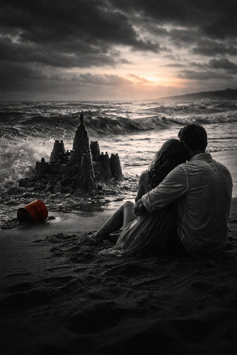 Construimos en la arena
un castillo de tiempo,
a sotavento del fragor
de mareas y rumores.
ensillamos un sueño
de párpados revertidos
y nos prometimos
entre otros desafueros
amarnos para siempre
sin saber que siempre
es un perpetuo ahora
y que en algún momento
ahora
acaba siendo