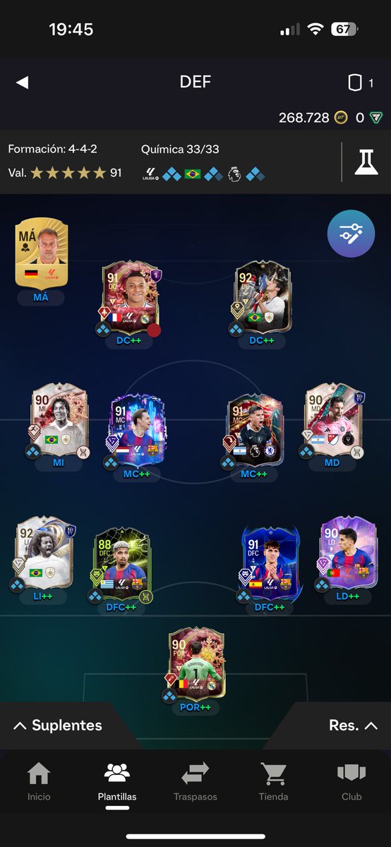 ALV_7_'s tweet photo. @FIFA22_INFO Titular y banquillo https://t.co/ByM0ouNxrh