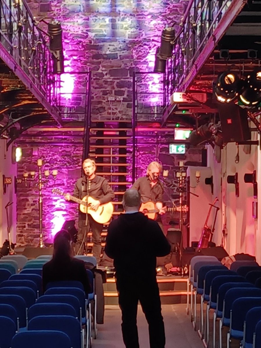 shenanigansdlk's tweet photo. Soundcheck going well for tonights sold out show from @the4ofus in @OrielCentreDdlk. Doors open @8pm and onstage at 8.30pm https://t.co/WhCXm3cm6P