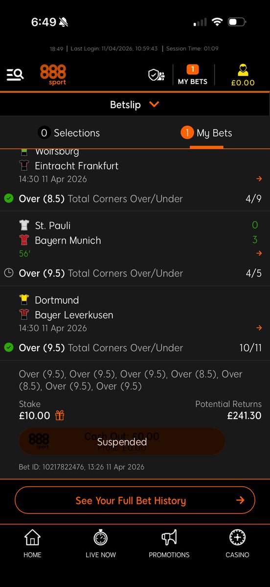 Cornersacca's tweet image. Just need Bayern for a decent return corners starting to pick up #betting #football #tips
