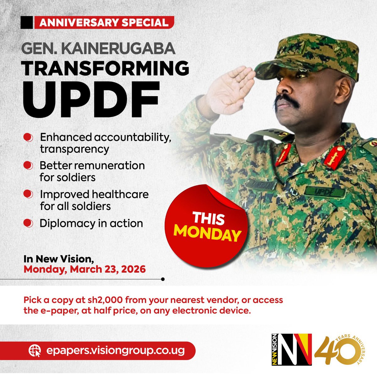 @mkainerugaba @KateregaUthman Godbless leaders of the greatest army ...