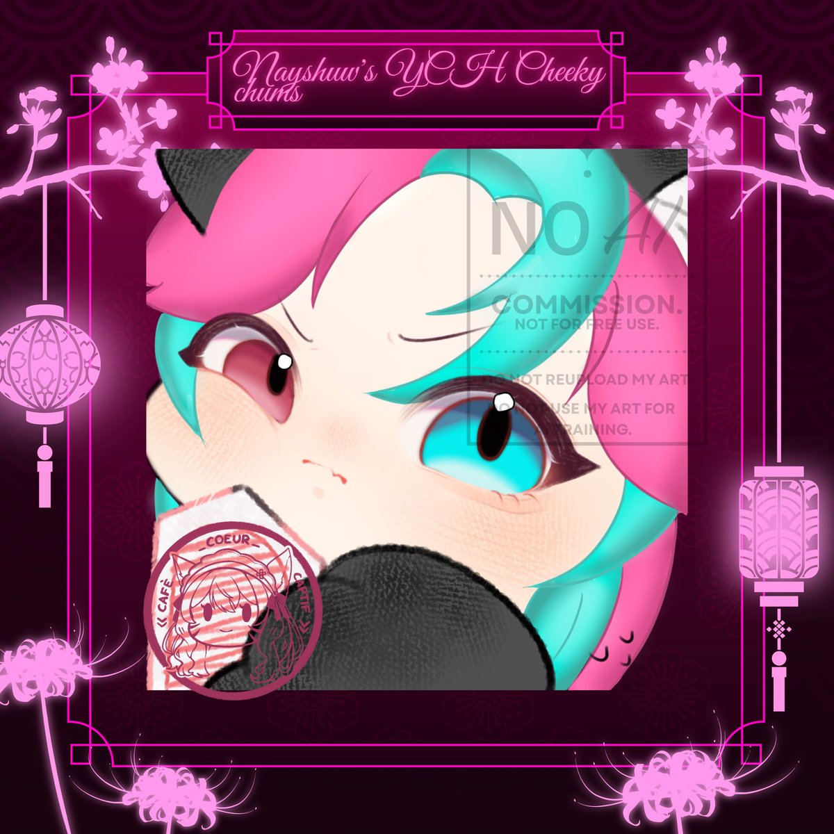 astra_felune_'s tweet photo. ☕️💚Commission YCH cheeky chums for @/nayashuw, thank you for your trust.💚☕️ #vtuber #VGen #smallartiste #commissinart https://t.co/GcWZePCmtM