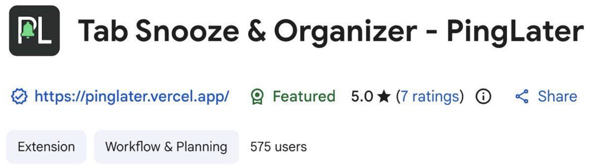 meowmiauwmeow's tweet photo. 575 users and Featured badge. What could be better? Thank u @ChromiumDev @googlechrome 
I really tried to build the most convenient and useful extension for working with tabs — and it feels like I actually pulled it off.
check it out @PingLater_ https://t.co/wWBE9VkZU7