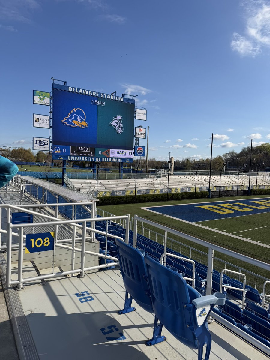 Had a great visit with <a href="/Delaware_FB/">Delaware Football</a>, thank you Coach <a href="/Smith_gs13/">Garrett Smith</a> for the invite, can’t wait to be back! <a href="/xdye21/">Xavier Dye</a> <a href="/BenRubenstein_/">Ben Rubenstein</a> <a href="/CoachHam11/">Jeff Hammond</a> <a href="/Worth_Football/">Worth County Rams Football</a> <a href="/RecruitGeorgia/">Recruit Georgia</a> <a href="/DbCoachJulian/">Julian Colvard</a> <a href="/Coach_Pickett4/">Nafis Pickett</a>