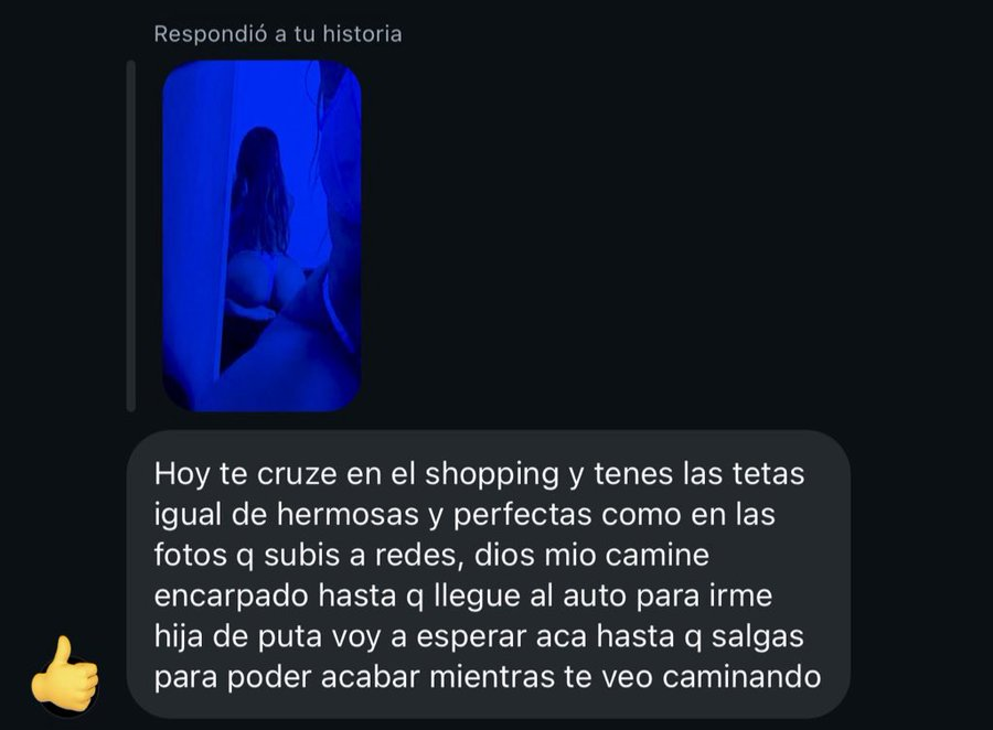"Pajín" Por el mensaje que recibió la influencer Iara Broin en su instagram