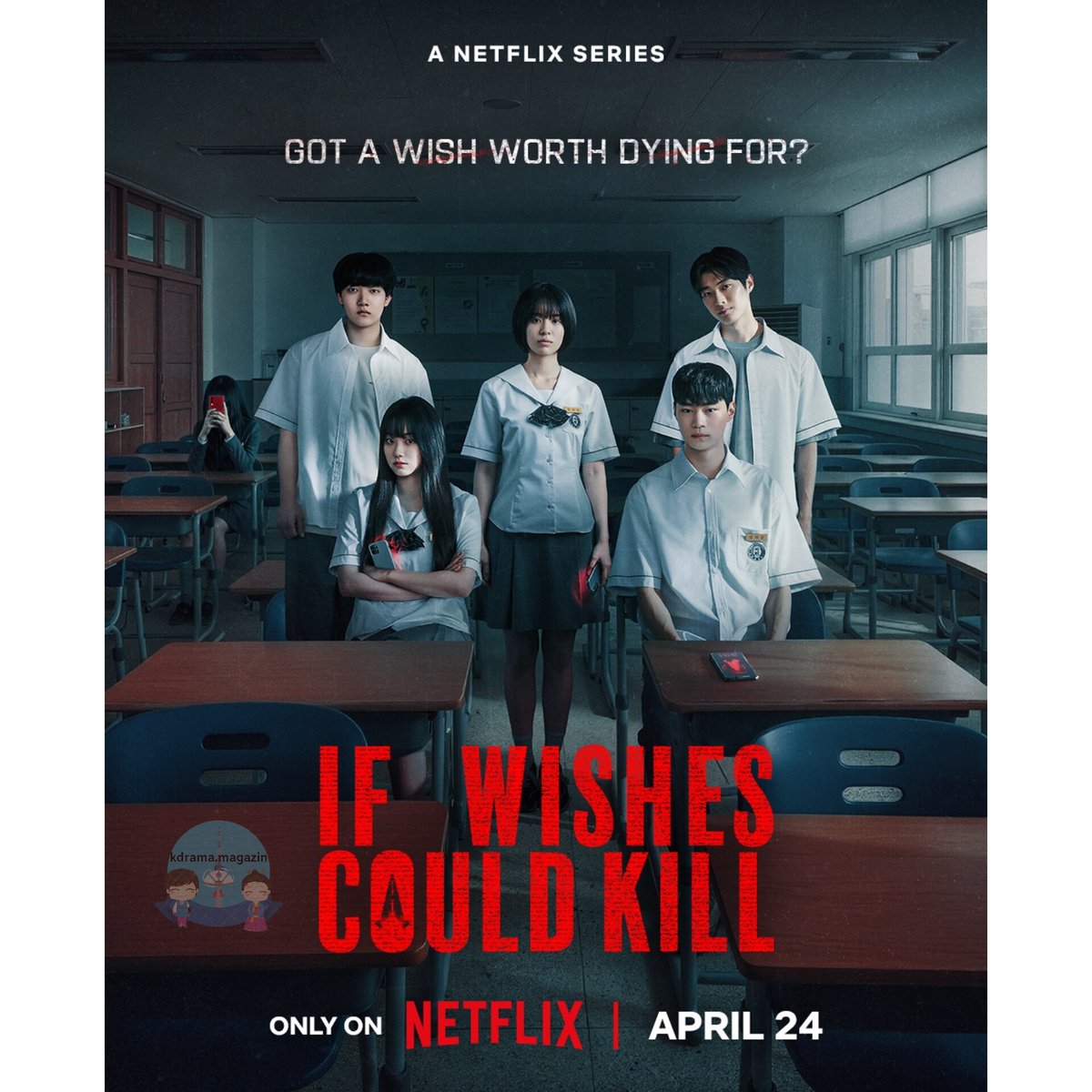 kdrama_magazin's tweet image. Netflix Draması #IfWishesCouldKill İçin Poster Yayınlandı.

🗓24 Nisan'da yayınlanacak.

#JeonSoYoung #Kangmina #BaekSunho #HyunWooSeok #LeeHyoJe