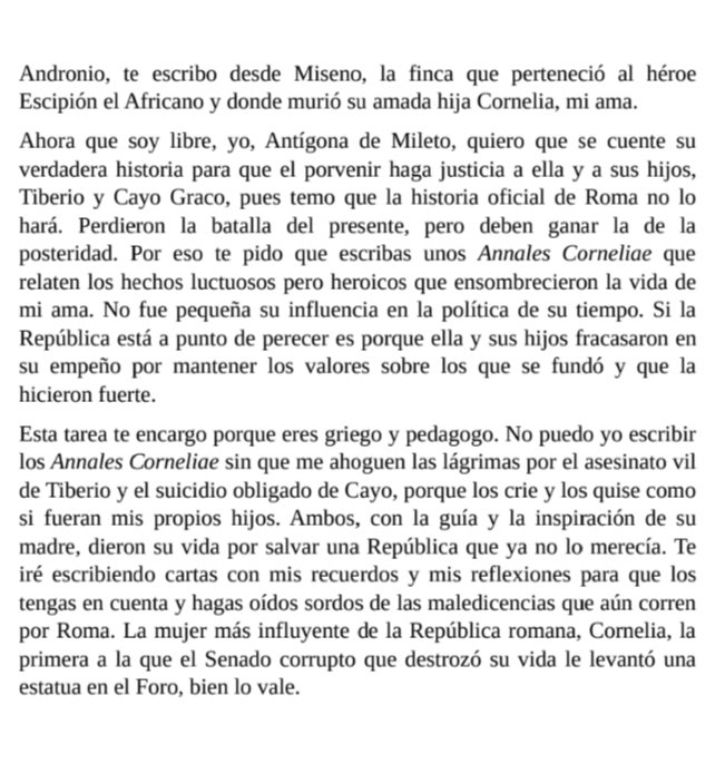 Freddyaries2's tweet photo. M. Elvira Roca, nos sumerge en el hogar de la mujer más relevante de la Roma Republicana...
A través de la sencillez de Antígona y de su esfuerzo por conservar la memoria de Cornelia, ella relata la vida de la hija, esposa, madre y protectora de toda una familia... https://t.co/xtKvZEZXtS