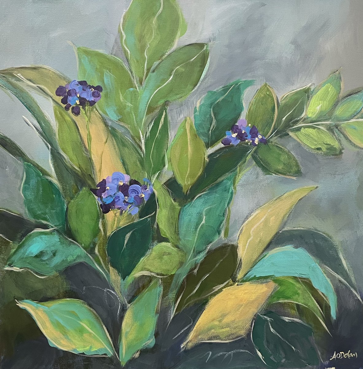 Each of Amy Dolan's paintings begin on a black canvas, building outward through layered color, texture, and expressive mark-making. Her intuitive process embraces irregularity and change, allowing compositions to evolve organically. 

codayton.org/all-exhibition…