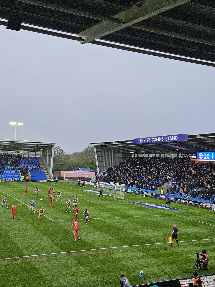 🔵🟠 Shrewsbury Town 1-0 Oldham Athletic 🔴🔴

Game 8️⃣3️⃣ 2025/26
📅 Saturday 11th April
🏟 Croud Meadow
🏆 League Two
👥 6,609 (1,638)

#groundhopper #groundhopping