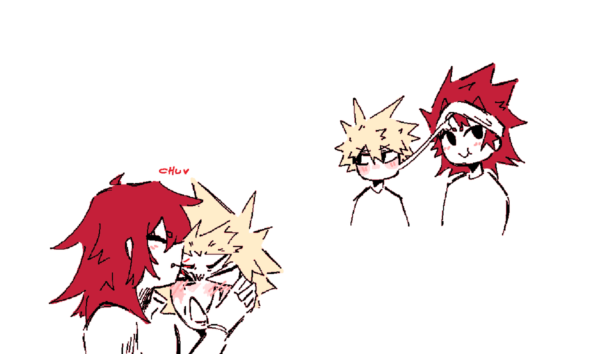 Daily KiriBaku doodles!! 🍓 tweet media