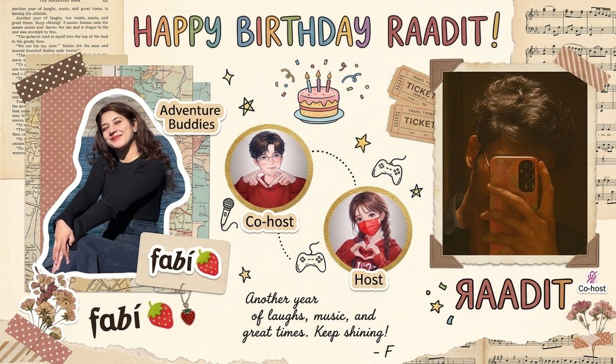 its_fa6i's tweet photo. 𝐇𝐀𝐏𝐏𝐘 𝐁𝐈𝐑𝐓𝐇𝐃𝐀𝐘 𝐑𝐀𝐃𝐈𝐓! 💗

May Allah bless you with all the happiness and success, you deserve best, you a loveliest friend and a great human being, May Allah fulfill all of your wishes 💝

#HBDRADIT
@aft_ho_10 https://t.co/YR16jxGY8M