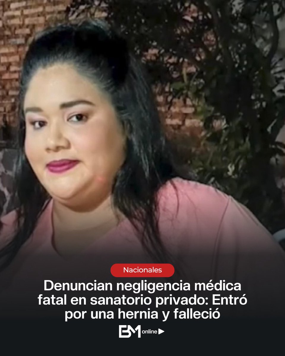 brunomasitv's tweet photo. 🚨 Tragedia e indignación. Familiares de Ana Doralina Cuevas (36) denuncian presunta mala praxis luego de que la paciente perdiera la vida durante una cirugía de hernia umbilical.

Aseguran que la mujer ingresó en buen estado de salud, pero complicaciones durante la intervención derivaron en un final fatal.

.

.

#bmonline #paraguay