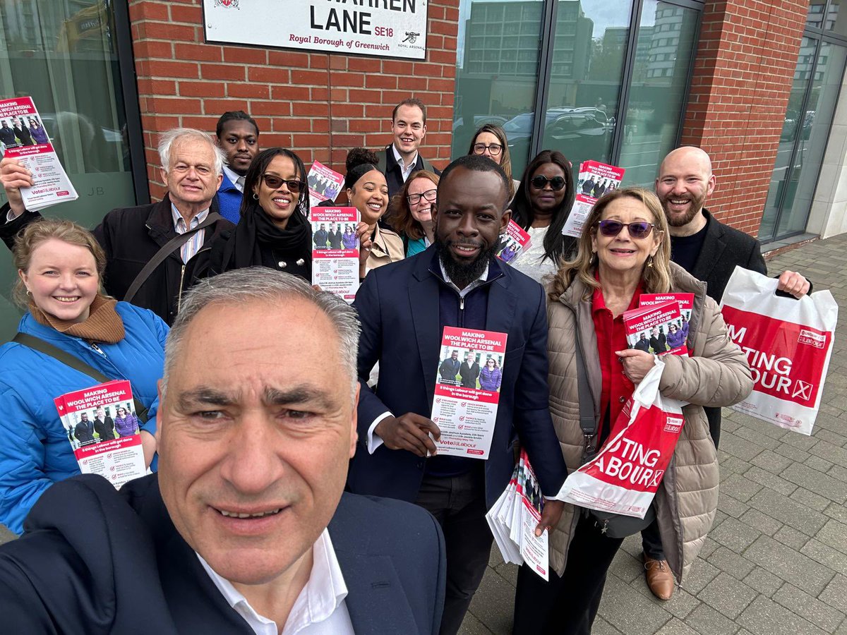 Len_Duvall's tweet photo. Great to attend the Greenwich Labour manifesto launch this morning and then talking to residents in Royal Arsenal this afternoon. https://t.co/jf7FMen80x