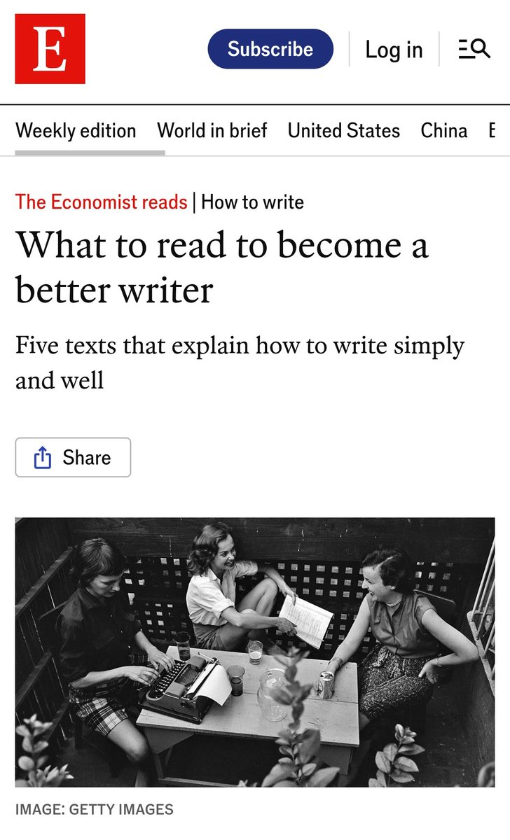 malmadhi2018's tweet photo. مقال من مجلة @TheEconomist يوضح أنه لا يتم التعامل  مع الكتابة كموهبة غامضة، بل كحرفة يمكن فهمها وتشخيص ضعفها ثم تحسينها. فكرته الأساسية أن من يريد أن يكتب بشكل أفضل لا يحتاج فقط إلى "الإلهام"، بل إلى فهم أسباب الكتابة الرديئة، والتدرب على الوضوح، وإتقان إعادة الصياغة.  
لكن المدخل التحليلي الأهم في المقال هو أن مشكلة كثير من النصوص ليست نقص الأفكار، بل سوء التعبير عنها. الكاتب قد يكون لديه معنى جيد، لكن الجملة تخرج مثقلة بالتعقيد، أو محشوة بكلمات زائدة، أو مكتوبة بطريقة تحاول أن تبدو “ذكية” بدل أن تكون واضحة. لذلك المقال يعيد ترتيب الأولويات: الجودة في الكتابة لا تبدأ من الزخرفة، بل من القدرة على جعل الفكرة مفهومة بسرعة.

المقال أيضًا يركز على نقطة مهمة جدًا وهي  المسودة الأولى ليست الحكم النهائي على الكاتب. بل على العكس، أحد أسرار الكتابة الجيدة هو تقبّل أن النسخة الأولى غالبًا ضعيفة، وأن التميز يأتي من المراجعة والحذف وإعادة البناء. هنا يتحول الكاتب من شخص "يصب الكلام" إلى شخص "يهندس المعنى". هذه الفكرة هي التي تجعل الكتابة مهارة تراكمية وليست لحظة إلهام عابرة.

 يشرح  بجورج أورويل في "Politics and the English Language" لأنه يهاجم اللغة الميتة والتعبيرات المستهلكة، ويعامل سوء الكتابة بوصفه أيضًا سوء تفكير. ثم ينتقل إلى "Style: Lessons in Clarity and Grace" لشرح كيف تُبنى الجملة الواضحة والمتماسكة. 
لكن المغزى الأعمق هنا أن الكتابة الجيدة ليست استعراضًا لغويًا، بل احترام لوقت القارئ وتركيزه. كلما احتاج القارئ إلى جهد أكبر لفهمك، زادت احتمالية أن النص لم يُصغ جيدًا. لذلك المقال يضع البساطة في موقع القوة لا الضعف. الجملة القوية ليست التي تبدو "ثقيلة"، بل التي تنقل المعنى بدقة ومن دون ضجيج.

#اعلام