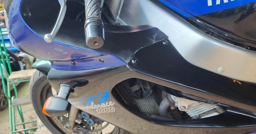 BarnfindMCycles's tweet image. Check out this 1999 Yamaha Thunderace 1000 project! Ebay ad here ow.ly/OMea50YHfzo #Yamaha #MotorcycleRestoration #ClassicMotorcycles #BikeRestoration #Thunderace1000 #YamahaProject barnfindmotorcycle.com