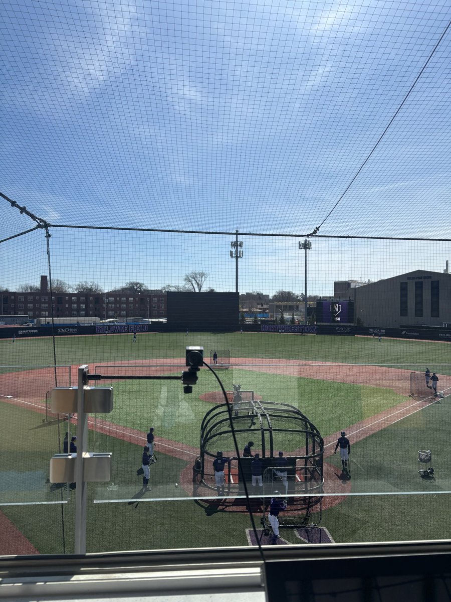 BrendanPreisman's tweet photo. Beautiful day for baseball on @NU_StudioN! Northwestern is taking on Purdue right now! Tune in for myself, @Mikey_Capo1, and @griffinsenyek for a Saturday showdown! 

https://t.co/k7amtWEafK https://t.co/e2bdvD4du3