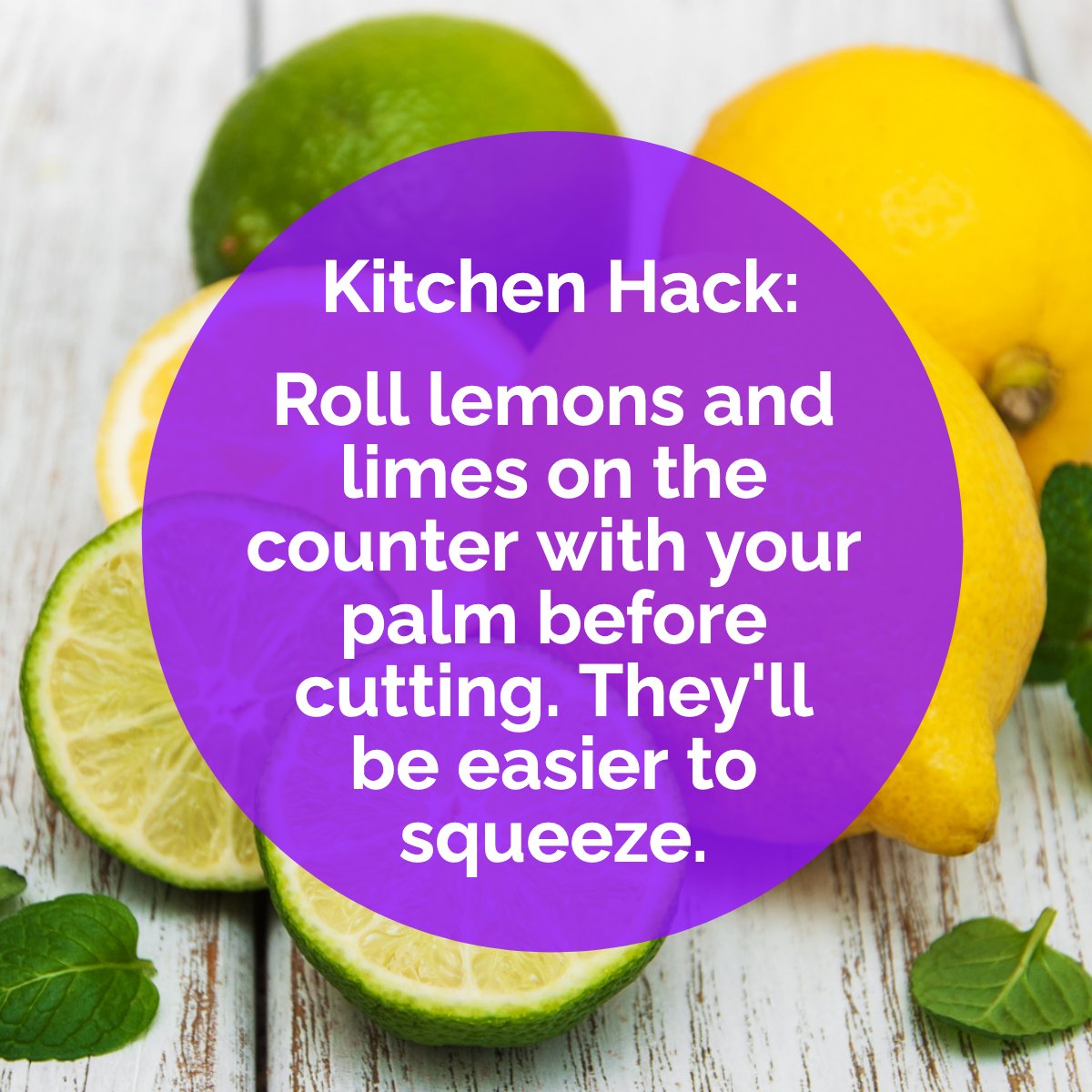 TwilaTopBrass's tweet image. When life gives you lemons 🍋 (or limes)...

Roll them on the counter to soften, making them easier to squeeze! 💦

Got a favorite #lifehack? Share it below! 👇👇👇

#lemons #lemon #limes #lime #kitchenhack #kitchentips #cookingtip #cookingtips