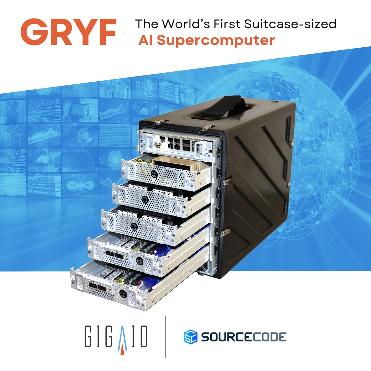 giga_io's tweet image. Rain or shine, Gryf goes where the action is. ☀️🌧️ As the world’s first suitcase-sized AI supercomputer, it brings datacenter-class muscle right to your set — wherever that may be. #ArtificialIntelligence #WhatsYourEdge
bit.ly/4ty7Ulg