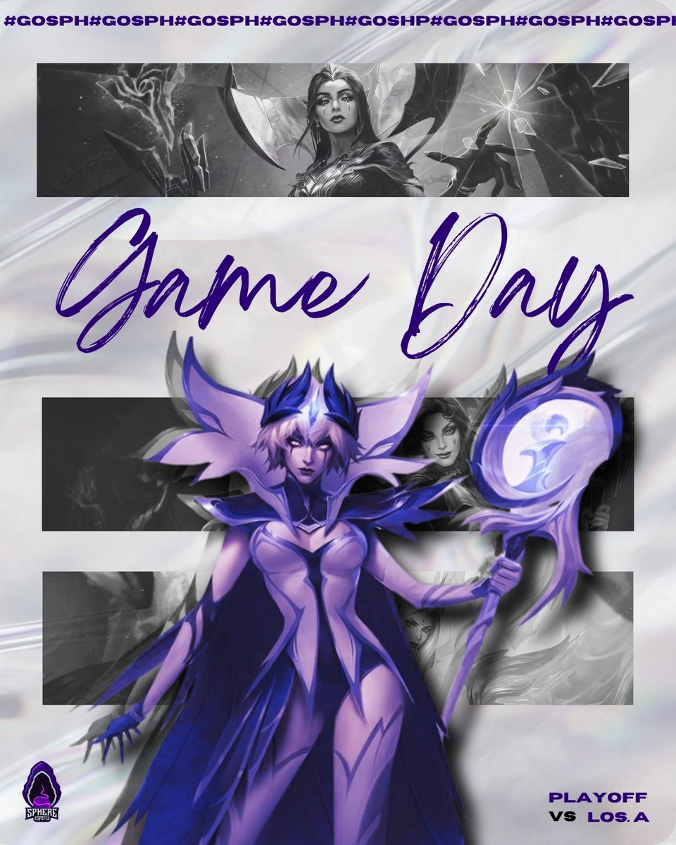 Sphere_Esports's tweet photo. Começam os playoffs. 🔥
Hoje às 17h enfrentamos a Los Grandes no nosso primeiro desafio da fase decisiva. É hora de mostrar nossa força.
Contamos com a torcida de vocês! 💜 #GOSPH https://t.co/4dkQNzV1jO