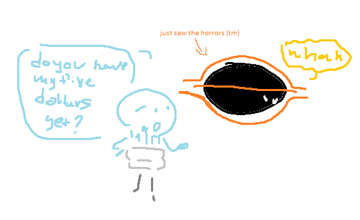 fifteenkisser's tweet photo. day 8 of drawing black hole until he has a speaking role in TPOT
I'm gonna post two today, but here's lightbulb talking to post-one bh <3
#deathpact #tpot #bfdi https://t.co/6IsrMKK6jc