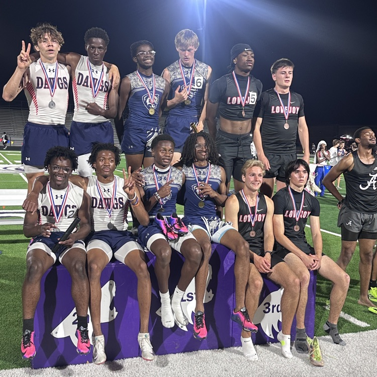 LovejoyXCTF's tweet photo. Varsity Boys finish 🥉in a highly competitive 4x400 Relay. The boys qualify for the Area Championship with a season best time of 3:21.82! - Beyer Toyooka, Harrison Boyd, Reed Revell, &amp; Travis Shegog https://t.co/zz7WVJIWc6